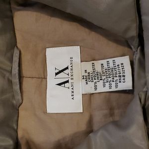 Armani Exchange women's coat, Sz M, color: Olive